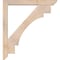 Ekena Millwork Merced Slat Smooth Bracket w/ Offset Brace, Douglas Fir, 5 1/2"W x 40"D x 44"H BKT0604X40X44MRC06SDF - alternate 4